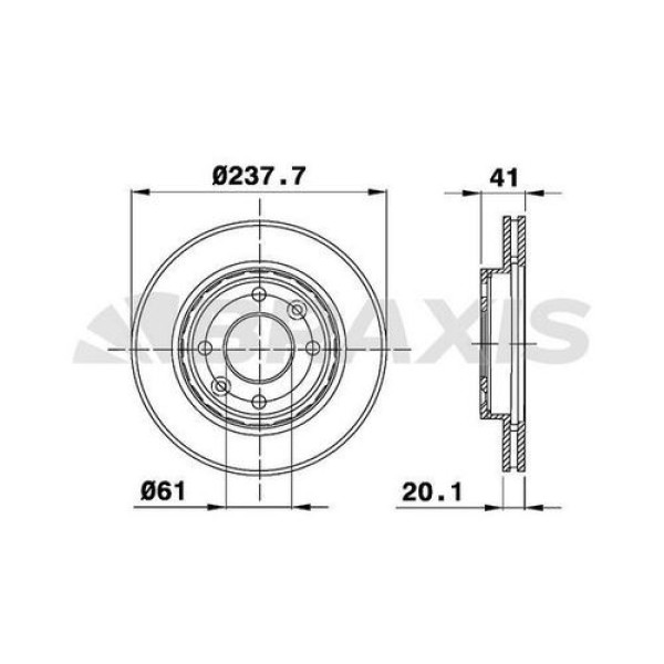 Braxis Ae0015 Ön Fren Disk Aynası Havalı Renault 19 Renault 21 Clio I Iı Kangoo Megane I Symbol I 1.2 1.4 1.5 1.6 1.9 Küçük 7701204286