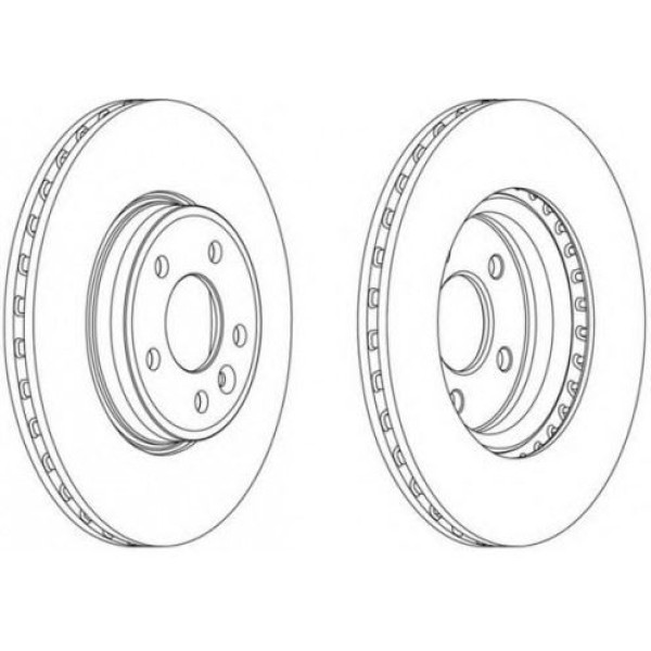 FERODO DDF1663C FREN DİSKİ ÖN A4 07-15 A5 07- 