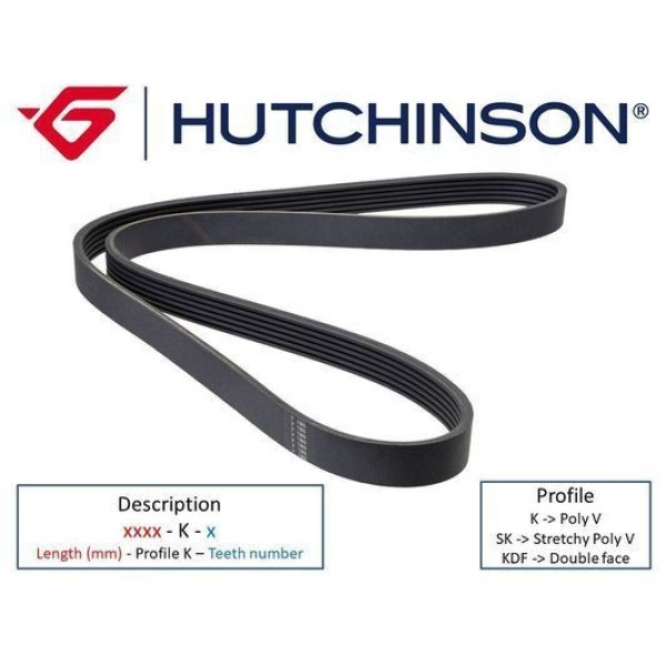HUTCHINSON 4PK1015 Direksiyon Kayışı Terios 97-00