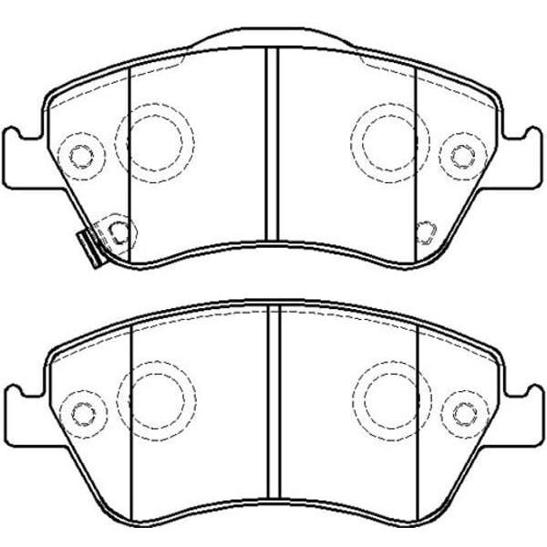 IOTO 10101-30206 Fren Balata Takımı Ön Şimli Corolla Uyumlu 1.4D4D Auris 1.4D4D 2007-