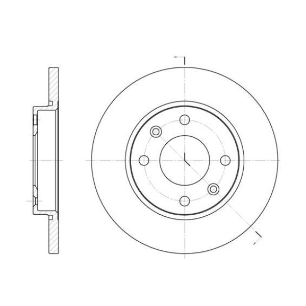 Magneti Marelli 360704004200 Fren Diski P206 1,4HDI 98-P306 1,4-1,6 94-01Xsara 1,5D-1,4I97-05 Abs Sız (247.7&times;13&times;4Dl) &Ouml;n Set.