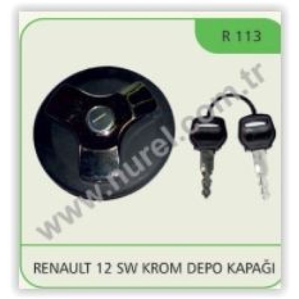 Nurel R113 Depo Kapağı Krom Renault 12 Sw 