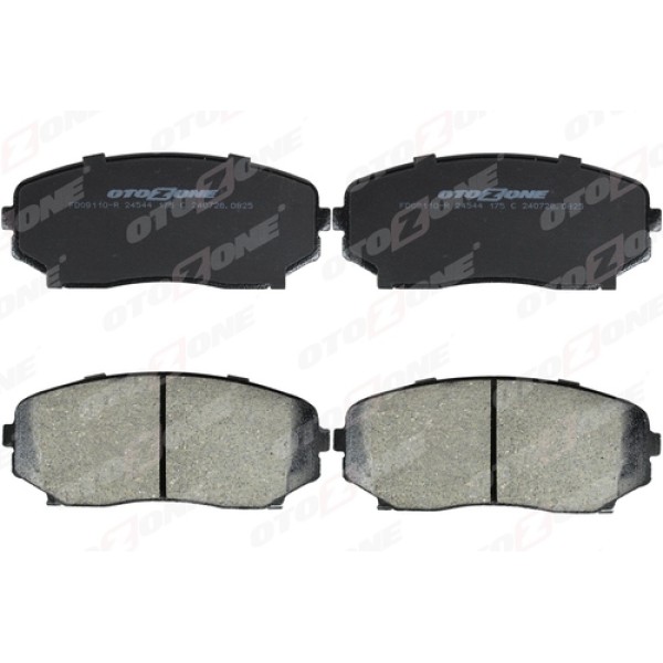 Otozone FDO9110R Ön Fren Balata Mitsubishi Eclipse Cross 17 / L200 22L 4N14 Dı D Kl6t 2019 / Outlander 2.4l 4b12 Hybrid Gg3w 2018 / Mazda Cx 9 3.7l Ca Tb 07 0252454417W