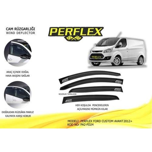 PERFLEX PA2-FD24 Cam Rüzgarlığı Ford Custom Avant 2012 