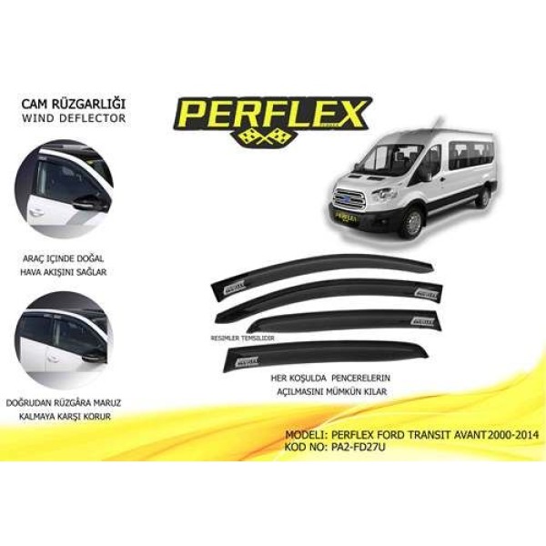 Perflex PA2-FD27U Cam Rüzgarlığı Classıc Tip 2 Parça Transit 00 13