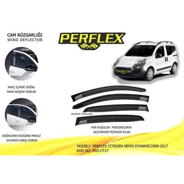 Perflex PD2-CT27 Cam Rüzgarlığı Mugen Tip 2 Parça Nemo Dynamic 0816