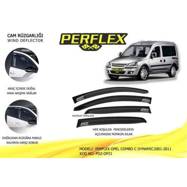 Perflex Pd2-op21 Cam Rüzgarlığı Mugen Tip 2 Parça Combo C Dynamıc 2001-2010 