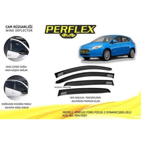 PERFLEX PD4-FD07 Cam Rüzgarlığı Ford Focus 2 Dynamıc 2005-2012 