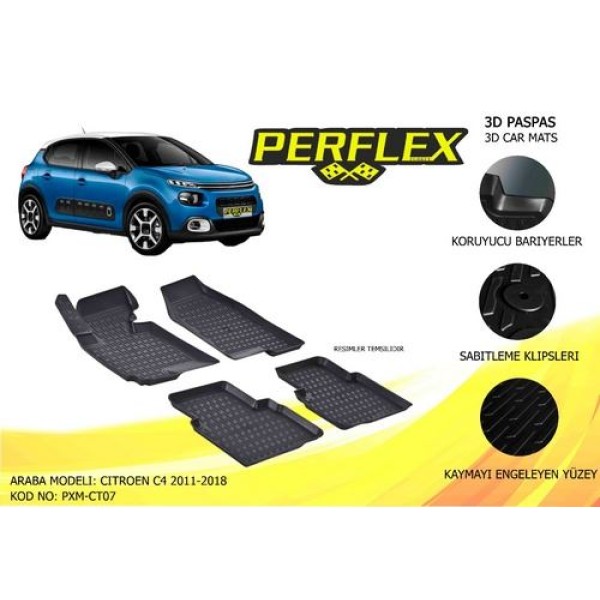 Perflex Pxm-ct07 Paspas 3d Havuzlu X-mat C4 11-17 