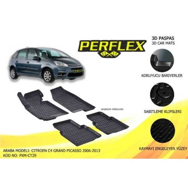 Perflex Pxm-ct29 Paspas 3d Havuzlu X-mat C4 Grand Picasso 06-12 