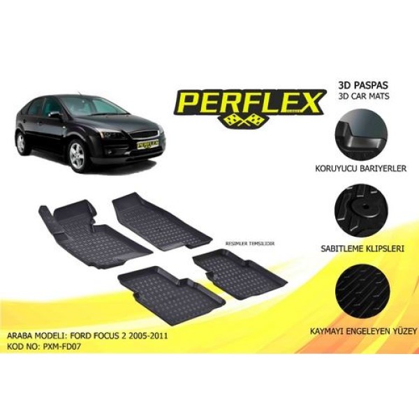 Perflex PXM-FD07 İç Paspas 3d Havuzlu X Mat Focus II 05 10