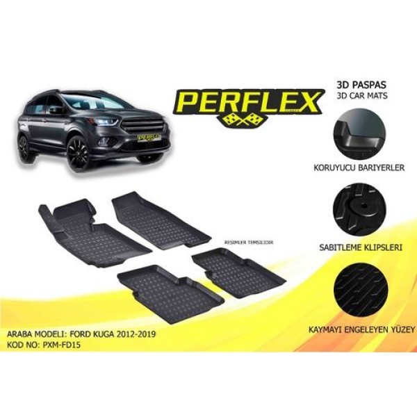 Perflex Pxm-fd15 Ic Paspas 3d Havuzlu X-mat Kuga Iı 12-18 