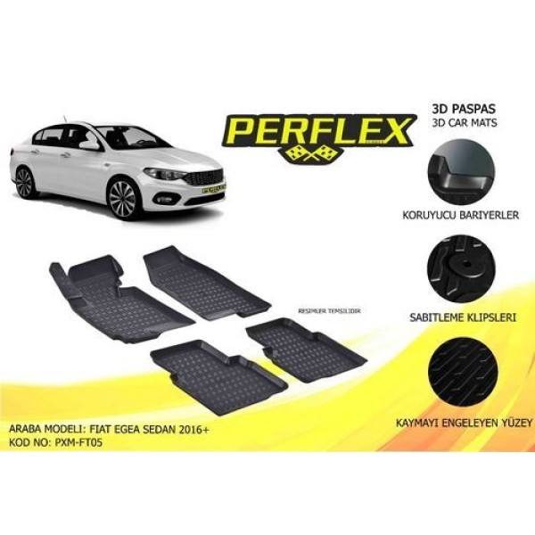 PERFLEX FT05 PASPAS 3D HAVUZLU X-MAT EGEA SEDAN 15> 