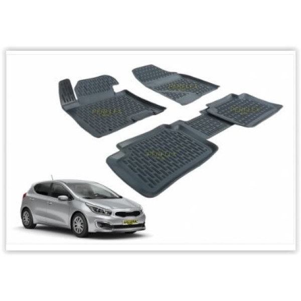 PERFLEX PXM-KA15 Paspas 3D X-Mat Havuzlu Kia Cerato 15- Siyah 