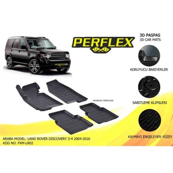 Rizline Perflex Pxm-lr02 Paspas 3d Havuzlu X-mat Land Rover Discovery Iıı Iv 2004-2015 