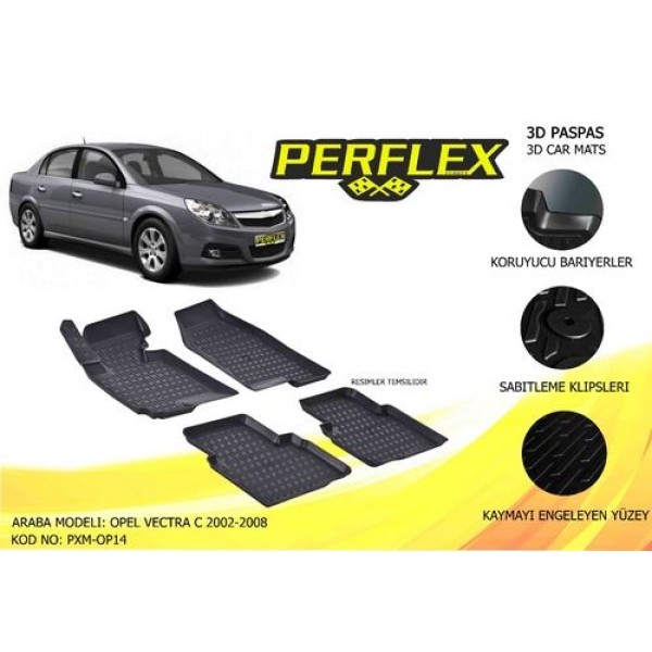 Perflex Pxm-op14 Paspas 3d Havuzlu X-mat Vectra C 2002-2007 