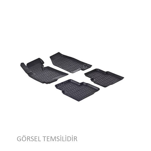 PERFLEX PXM-PG38 Perflex 3D X-Mat Havuzlu Paspas Çeşitleri Siyah Peugeot 2008 2019 3D X-Mat 5 Pcs