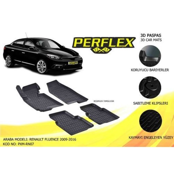 Perflex PXM-RN07 Paspas 3d Havuzlu X Mat Fluence 2009 2015 