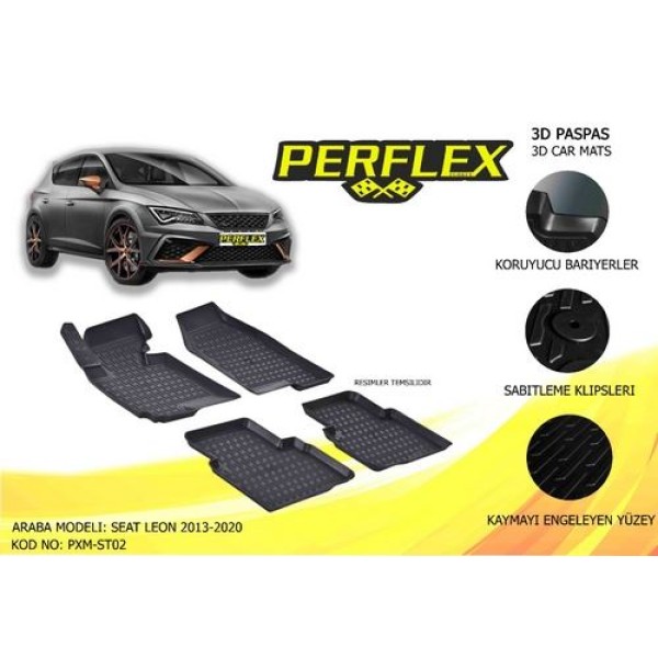 Perflex Pxm-st02 Paspas 3d Havuzlu X-mat Leon 2013-2019 