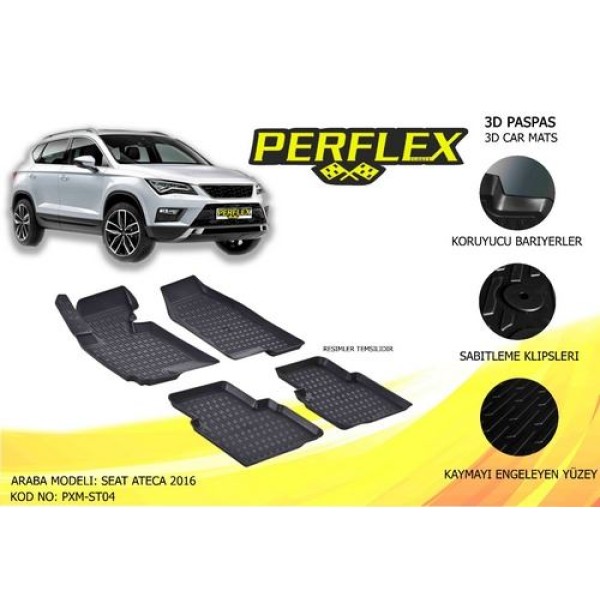Perflex Pxm-st04 Paspas 3d Havuzlu X-mat Ateca 16-18 