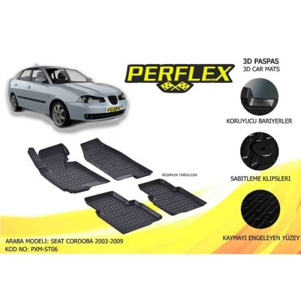 Perflex Pxm-st06 Paspas 3d Havuzlu X-mat Cordoba 03-08 