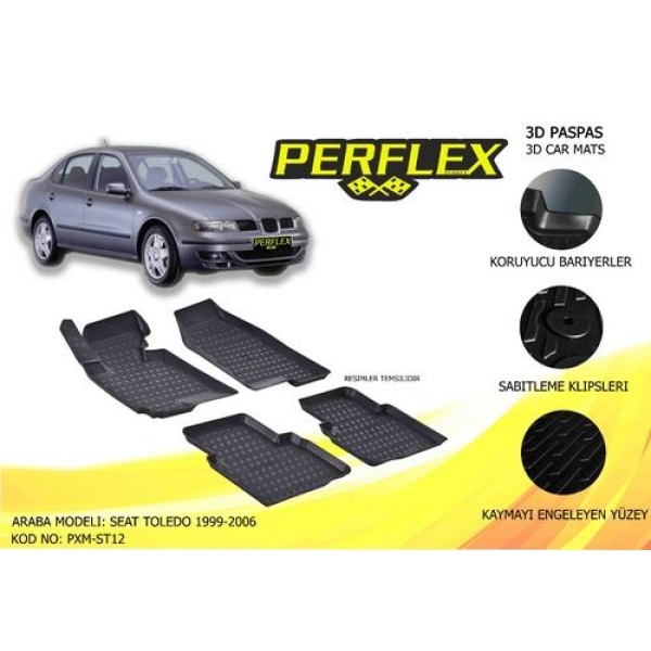 Perflex Pxm-st12 Paspas 3d Havuzlu X-mat Toledo 99-05 