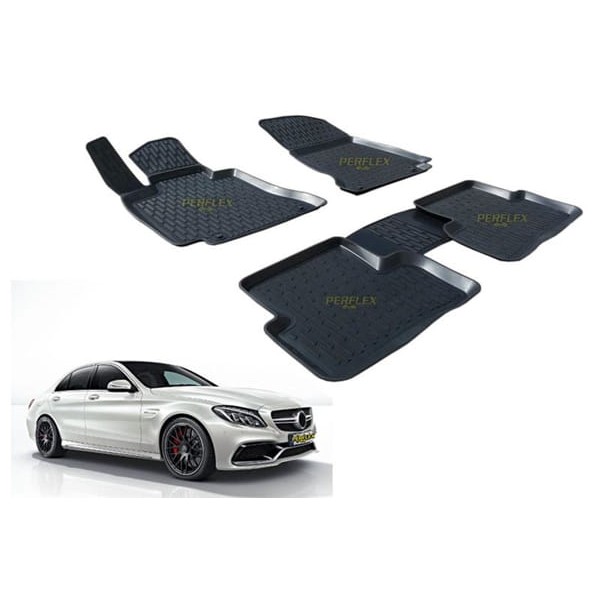PERFLEX PXMBG-MB08 Paspas 3D X-Mat Havuzlu Mercedes W205 C Serisi 15- Siyah 