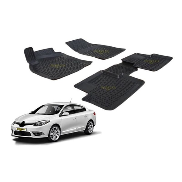PERFLEX PXMBG-RN07 Paspas 3D X-Mat Havuzlu Renault Fluance 11- Siyah