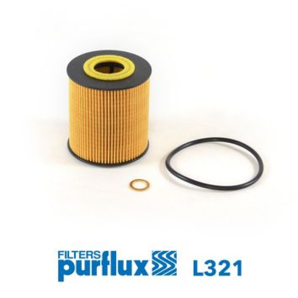 PURFLUX L321 YAĞ FİLTRESİ BMW 3 E46 BMW 5 E39 BMW 7 E38 3.30D 5.2 