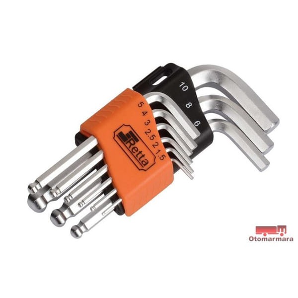 RETTA RAT0908 Retta Alyan 9Pcs Topbaşlı Kısa 