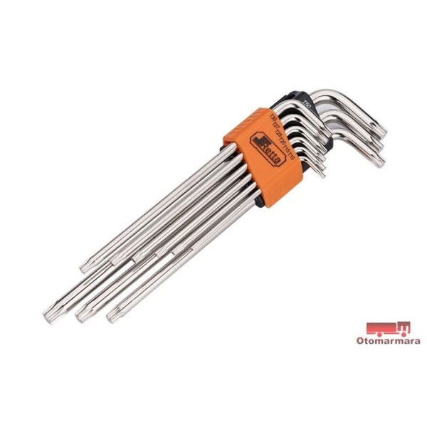 Retta RAT8009 Torx Alyan Takımı Uzun Deliksiz 9 Parça 