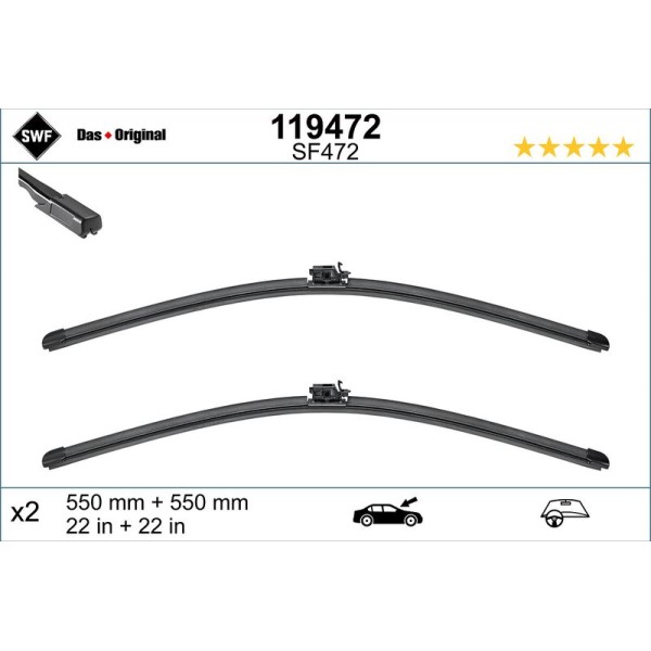 SWF 119472 M.BENZ W205-253 SILECEK ON TAKIM VISIOFLEX 55CM-55CM 2058205700