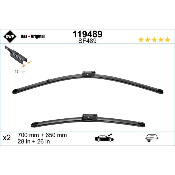Swf 119489 Vw Crafter 2016- Silecek Takım Ön 65264406000