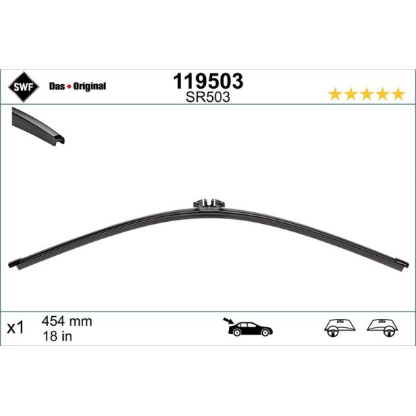 SWF 119503 VW T5 T6 Arka Silecek 2 Kapılı 7e0955425a 578567