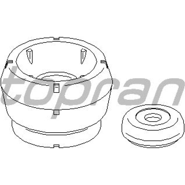 TOPRAN 108561001 Ön Amortisör Takozu-Rulman (VW Golf 98-06 Polo 10- Audi A3 97-03 Seat Ibiza 09-17 Leon 00-06) 