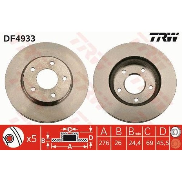 Trw Df4933 Ön Fren Aynası Havalı Lancer Sedan Cs A 2.0ı 10 07 Lancer Sedan Cy Z A 1.5 1.8 2.0ı 2.0 Dı D 01 07 4615a115