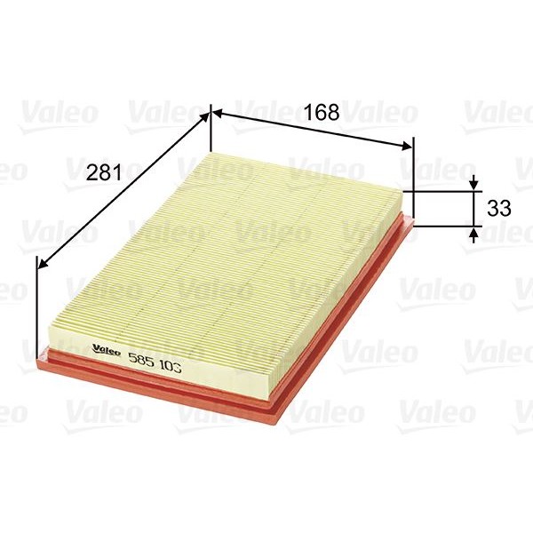 Valeo 585103 Hava Filtresi Opel Astra F 1.7 Tds 