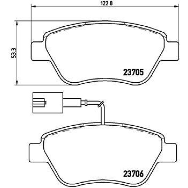 VALEO 670163 Disk Fren Balatası Ön Alfa Romeo Mito 1.4 08/08 Fiat Punto Evo 1.2/1.4/1.3D 07/08-02/12 