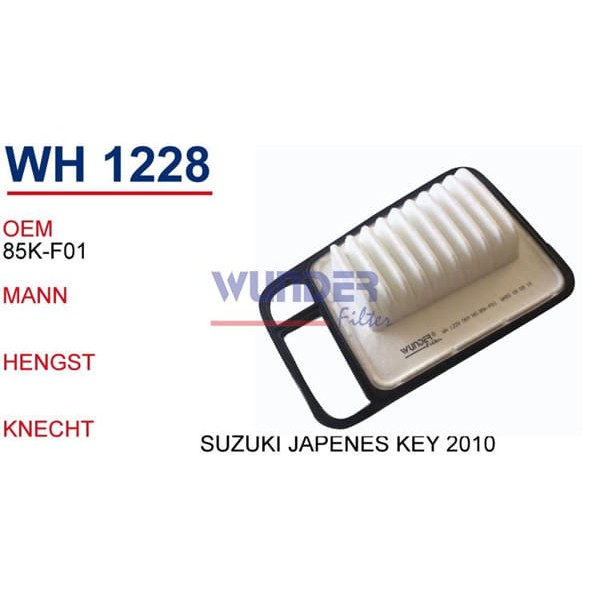 WUNDER WH1228 HAVA FİLTRESİ - SUZUKİ ALTO 650 CC 