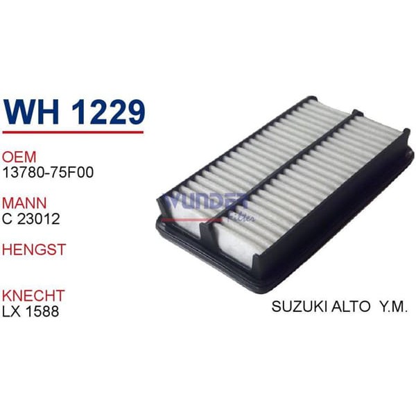 WUNDER WH1229 HAVA FİLTRESİ - SUZUKi ALTO Y.M 