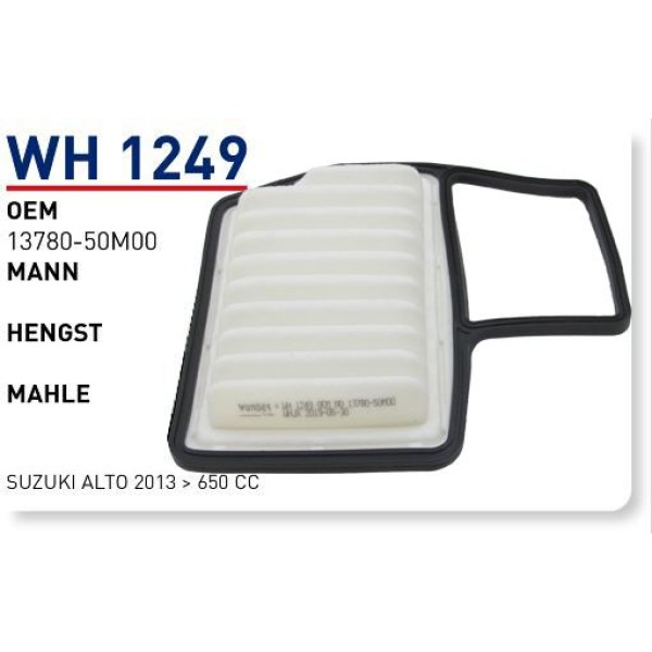 WUNDER WH1249 HAVA FİLTRESİ - SUZUKI ALTO 2013 - 650 CC 