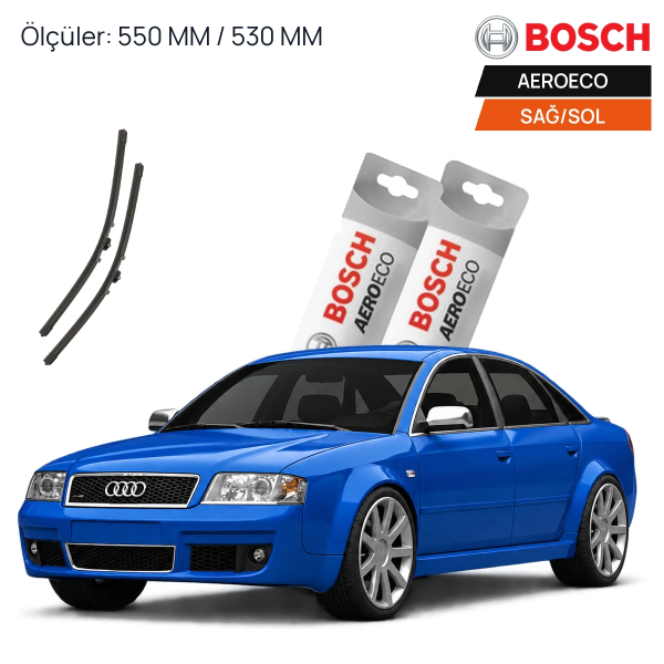 Audi A6 Silecek (1994-2001) Bosch Aeroeco Ön Silecek Takımı 