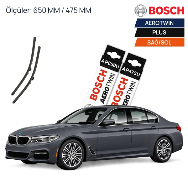 Bmw 5 Serisi G30 Silecek (2017-2023) Bosch Aerotwin Plus Ön Silecek Takımı 
