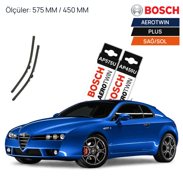Alfa Romeo Brera Silecek (2006-2009) Bosch Aerotwin Plus Ön Silecek Takımı 