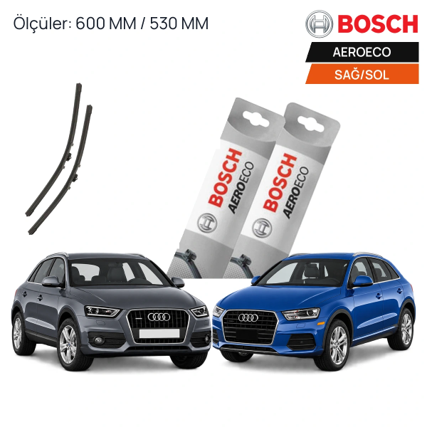 Audi Q3 Silecek (2011-2017) Bosch Aeroeco Ön Silecek Takımı 