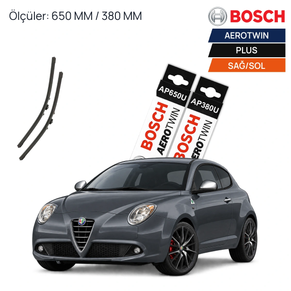 Alfa Romeo Mito Silecek (2008-2016) Bosch Aerotwin Plus Ön Silecek Takımı 