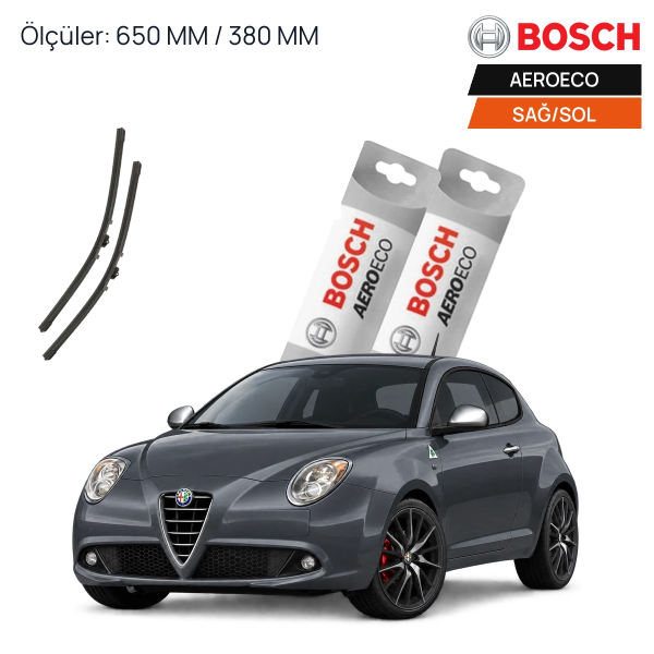 Alfa Romeo Mito Silecek (2008-2016) Bosch Aeroeco Ön Silecek Takımı 