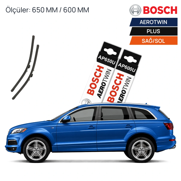 Audi Q7 Silecek (2006-2014) Bosch Aerotwin Plus Ön Silecek Takımı 