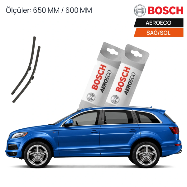 Audi Q7 Silecek (2006-2014) Bosch Aeroeco Ön Silecek Takımı 