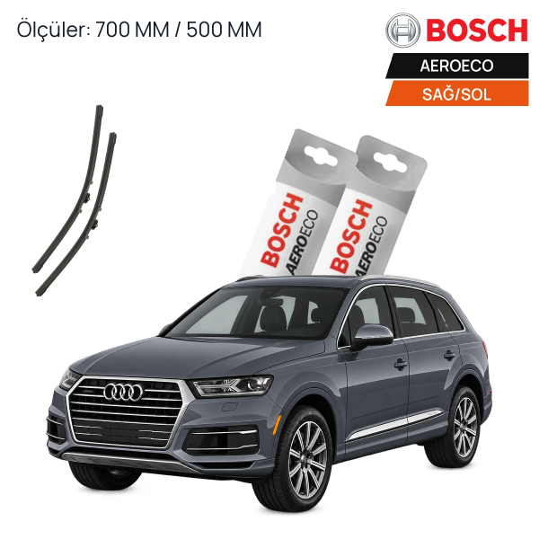 Audi Q7 Silecek (2015-2017) Bosch Aeroeco Ön Silecek Takımı 